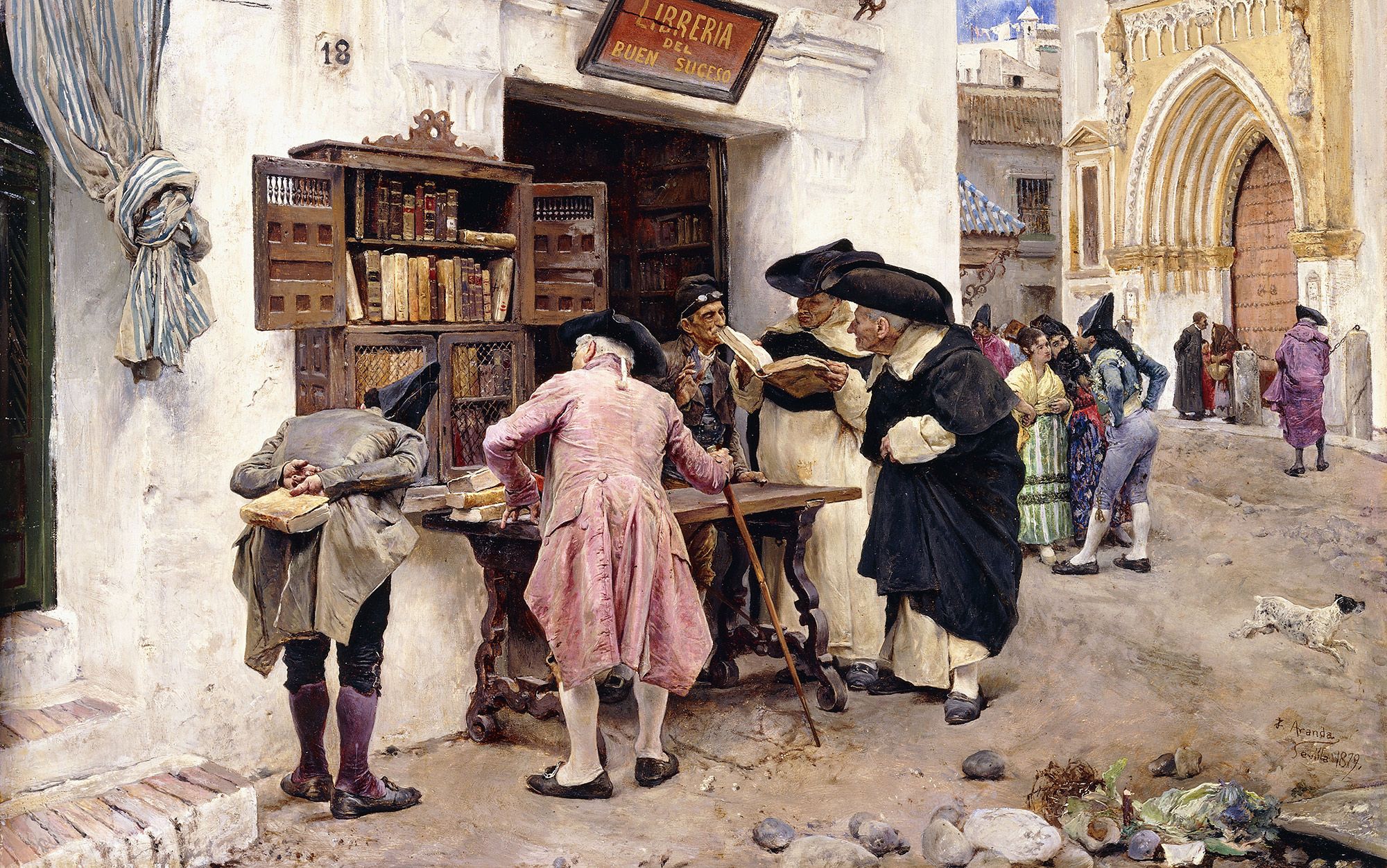 The Bibliophiles, 1879, by Luis Jimenez y Aranda, Private Collection. Photo by Christie's/Bridgeman Images